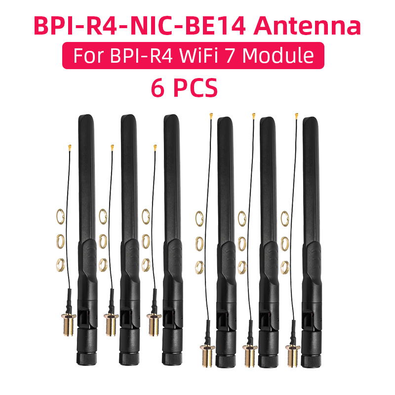 Bananapi Bpi R4 Wifi 7 - Banana Pi BPI-R4 BPI-R4-NIC-BE14 Модульные антенны