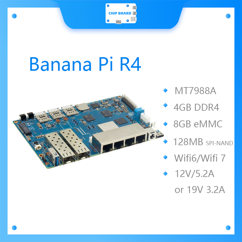 Bananapi Bpi R4 Wifi 7 - Плата Banana Pi BPI R4 Wi-Fi