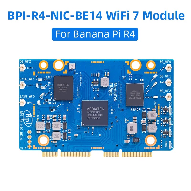 Bananapi Bpi R4 Wifi 7 - BPI-R4 BPI-R4-NIC-BE14 Модуль WiFi 7 с