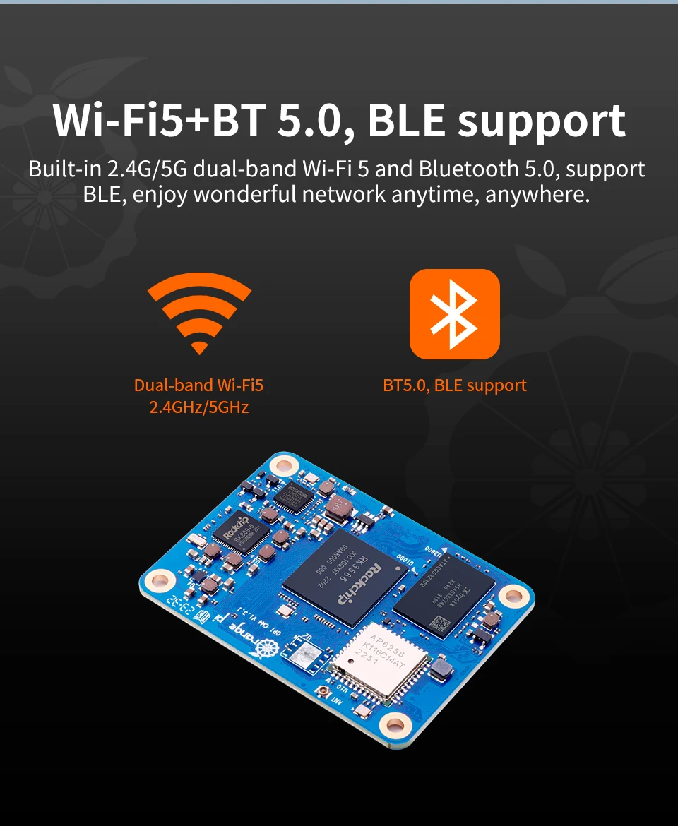 Orange Pi CM4 4GB RAM 32GB EMM – обзор и цена Compute Module 4 32Gb Wifi