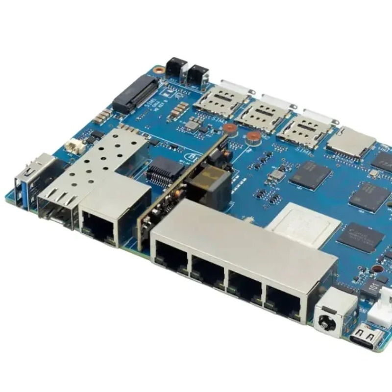 Плата маршрутизатора Wi-Fi 7,  – обзор и цена Bananapi Bpi R4 Wifi 7