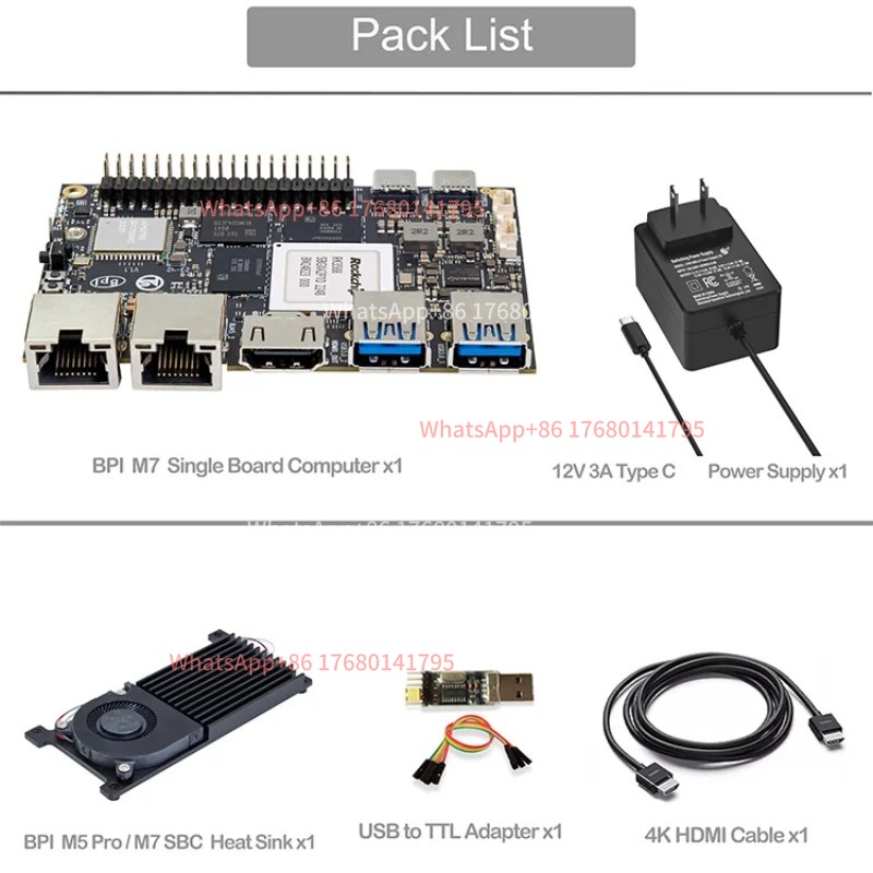 Одноплатный компьютер RK3588 S – обзор и цена Banana Pi Bpi M7 Rk3588
