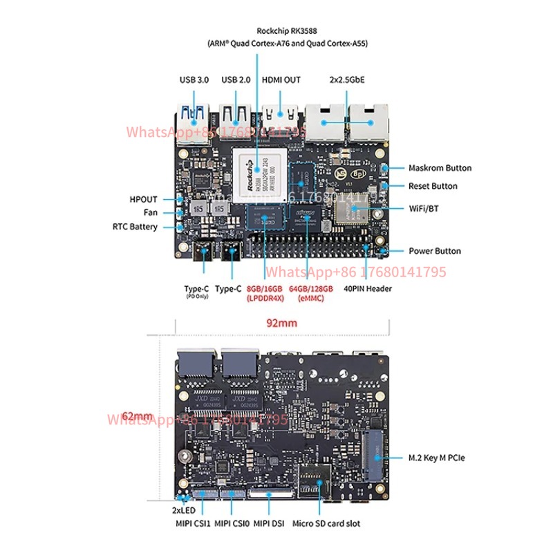 Одноплатный компьютер RK3588 S – обзор и цена Banana Pi Bpi M7 Rk3588