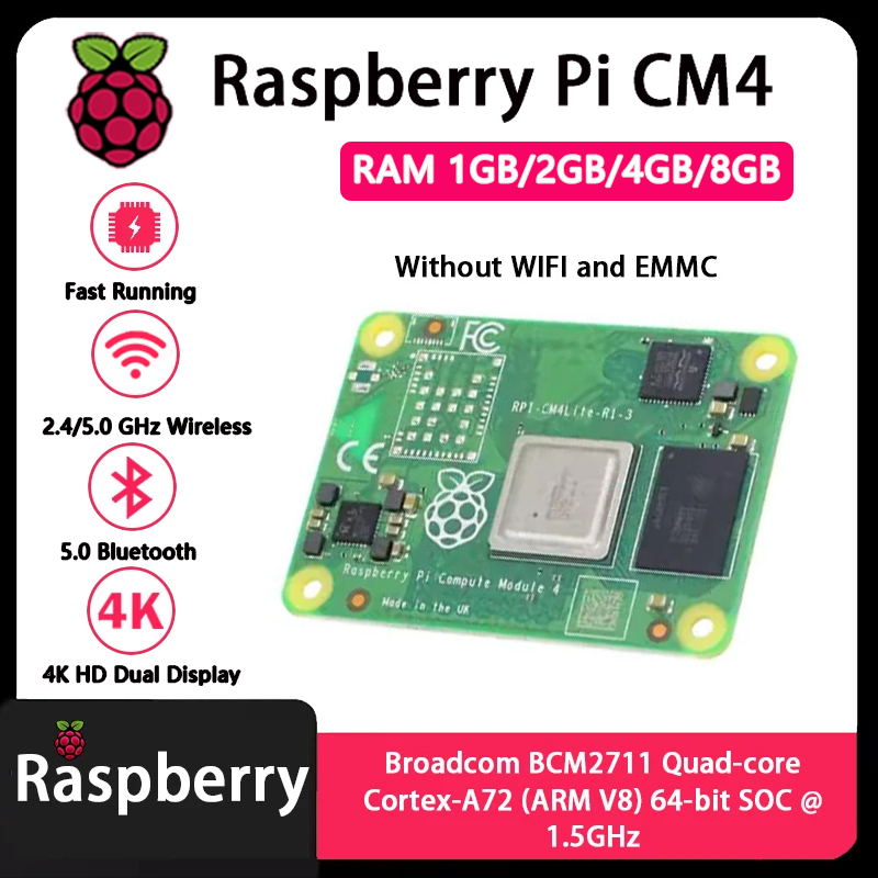Raspberry Pi CM4 1 ГБ/2 ГБ/4 Г – обзор и цена Compute Module 4 32Gb Wifi