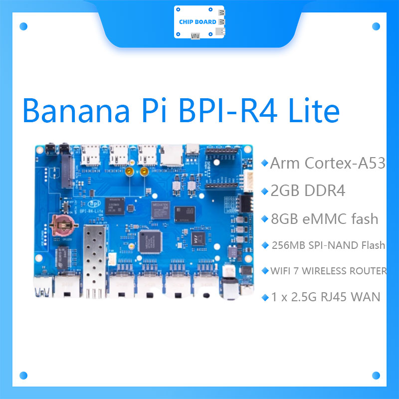 Banana Pi BPI-R4 Lite оснащен  – обзор и цена Bananapi Bpi R4 Wifi 7